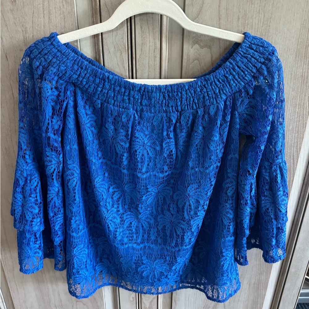 Lilly Pulitzer Lace Off/On Shoulder Top XS